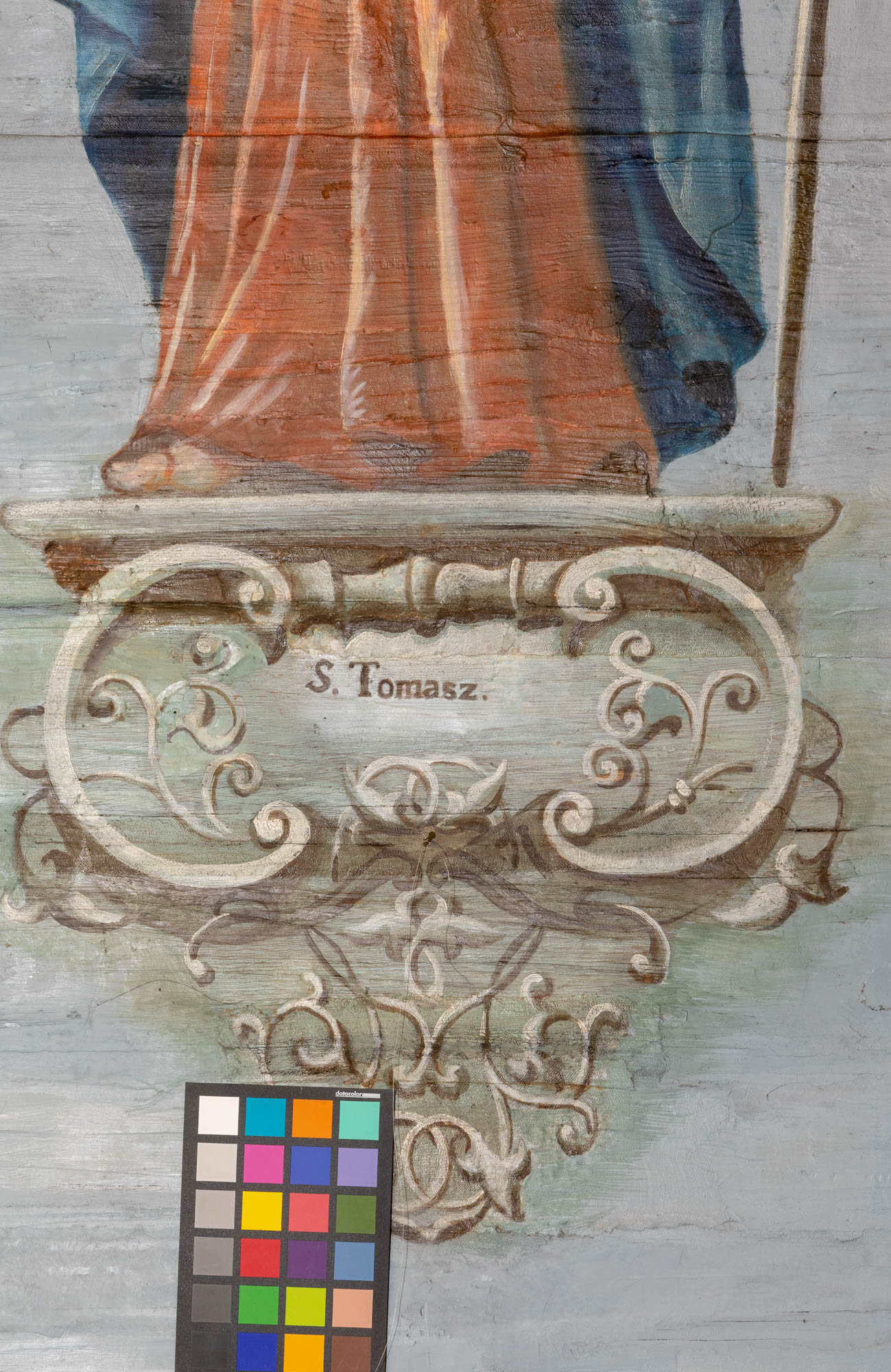 Polichromia – ściana nawy i prezbiterium
