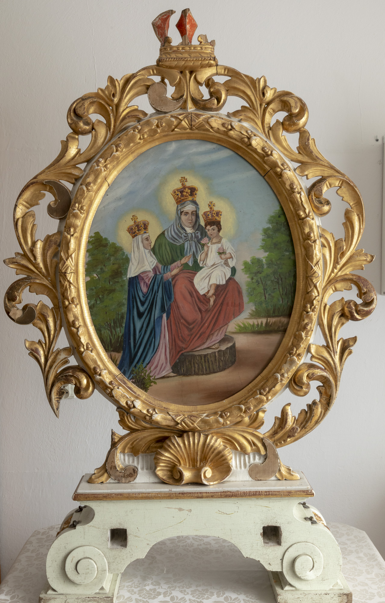 Feretron z obrazami M.B. z Dzieciątkiem, św. Anna Samotrzecia