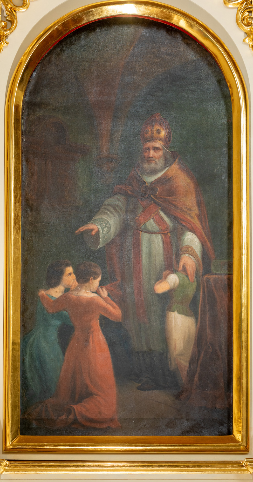 Ołtarz boczny - przy ścianie nawy prawy p.w. świętego Mikołaja.