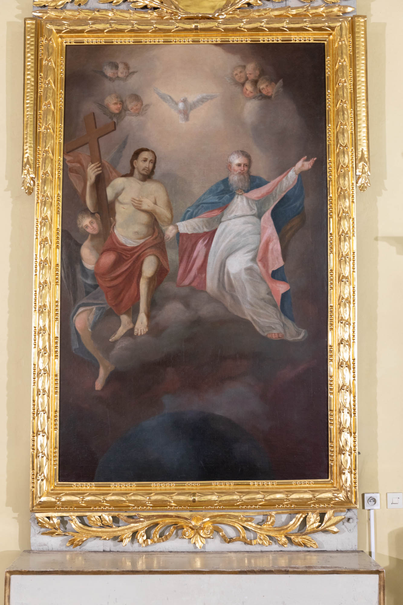 Obraz św. Trójcy w ołtarzu bocznym