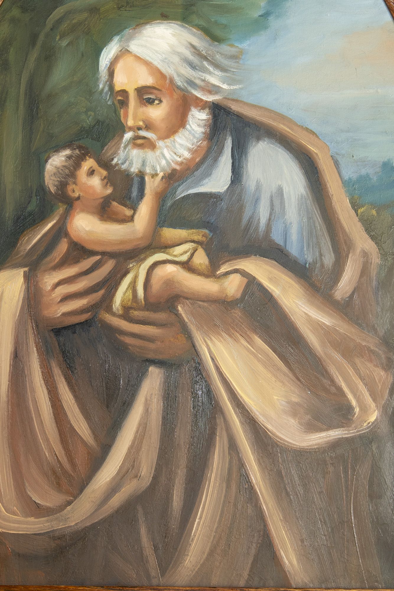 Feretron z obrazem dwustronnym św. Józefa i św. Izydora