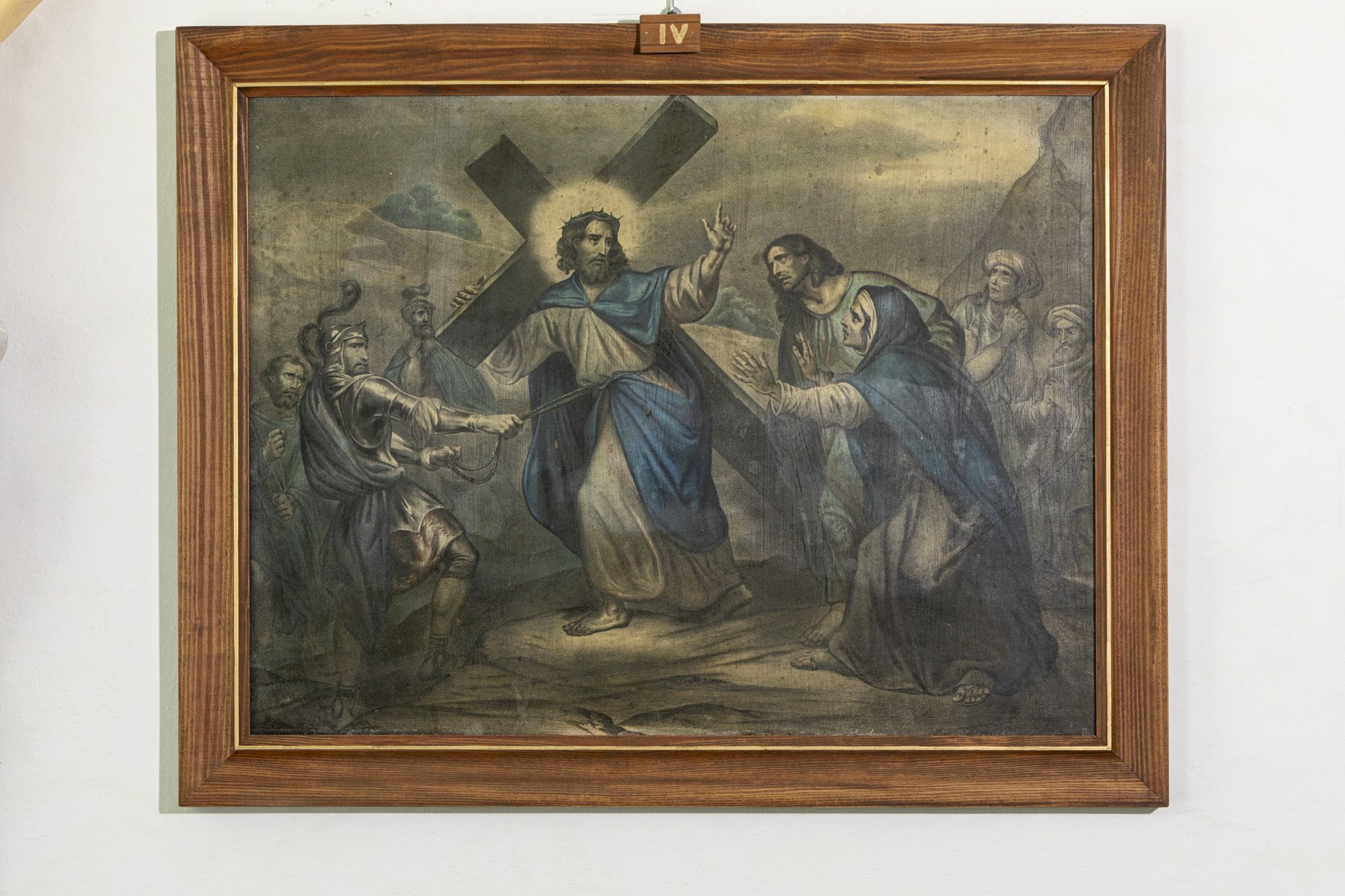 Stacja drogi krzyżowej – Pan Jezus spotyka swoją Matkę