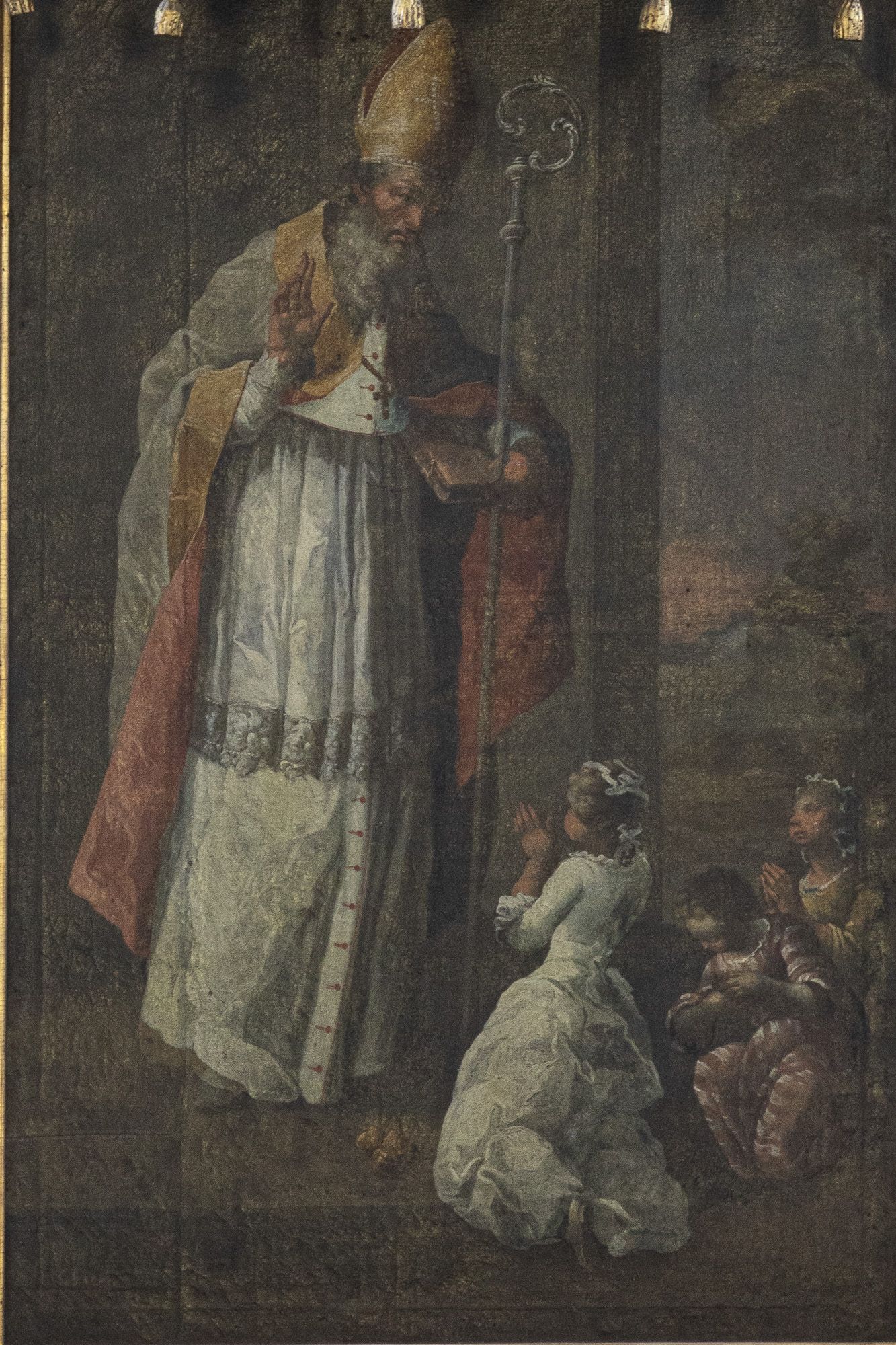 Obraz św. Mikołaja w ołtarzu głównym