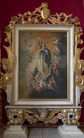 Feretron z obrazami: Michała Archanioła i b. Assunty