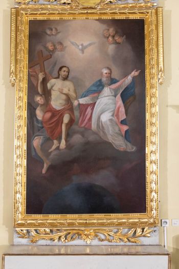 Obraz św. Trójcy w ołtarzu bocznym