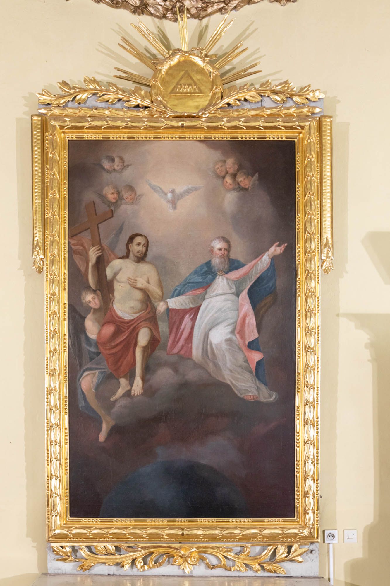Obraz św. Trójcy w ołtarzu bocznym