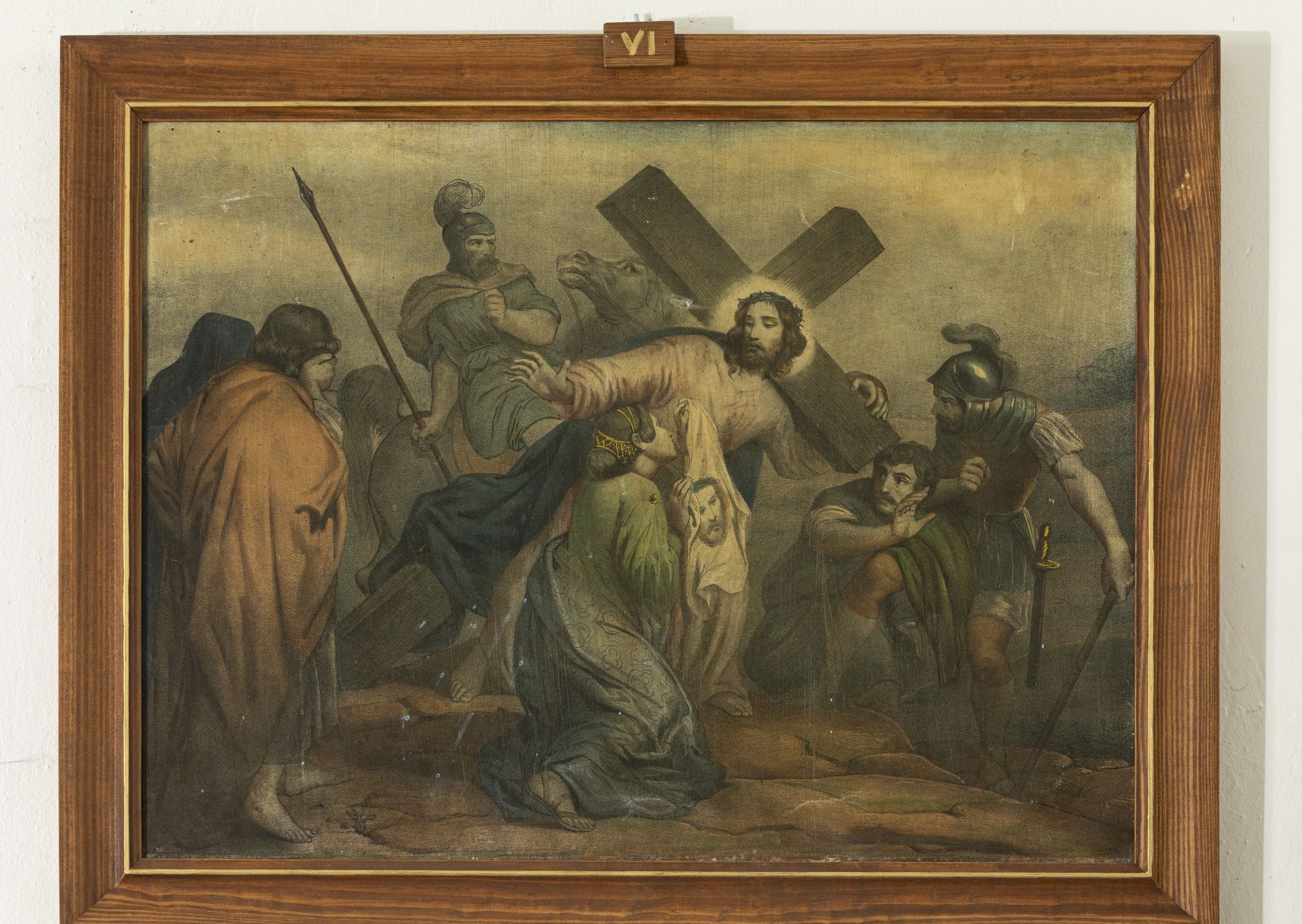 Stacja drogi krzyżowej – Święta Weronika ociera twarz Jezusowi