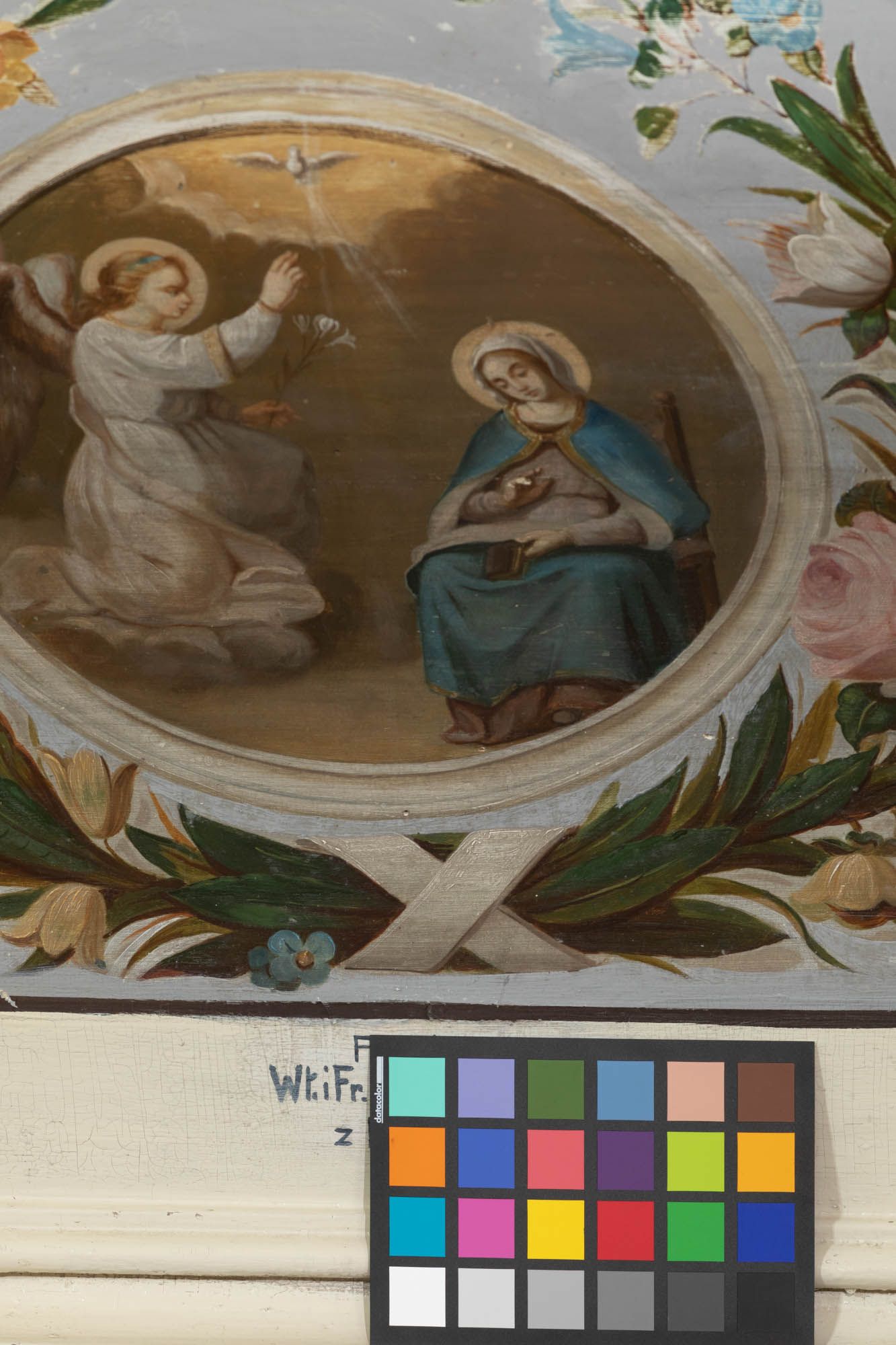 Obraz Zwiastowania w ołtarzu M. Boskiej