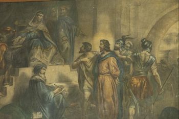 Stacja drogi krzyżowej – Pan Jezus skazany na śmierć