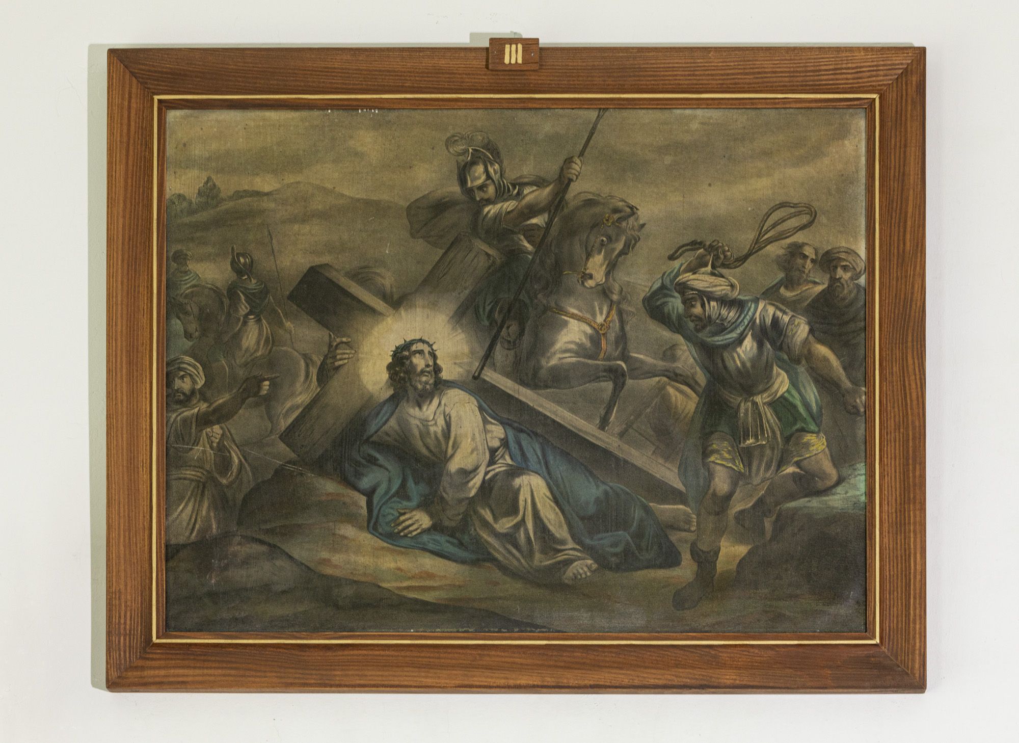 Stacja drogi krzyżowej – Pierwszy upadek Pana Jezusa