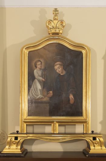Feretron z obrazem MB Szkaplerznej i św.  Franciszka (?)