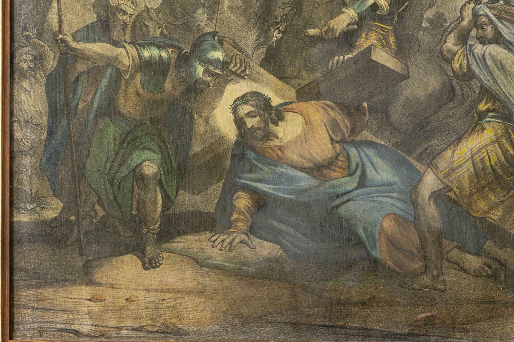 Stacja drogi krzyżowej – Drugi upadek Pana Jezusa