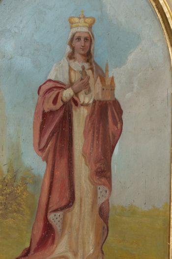 Obraz św. Jadwigi w feretronie
