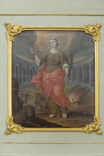 Obraz – św. Tekla w ołtarzu bocznym